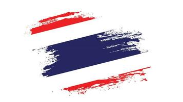 grunge effekt thailand flagga design vektor