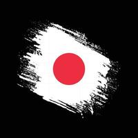 professioneller Grafik-Japan-Grunge-Textur-Flaggenvektor vektor