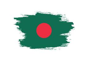 borsta stroke hand dragen vektor bangladesh flagga