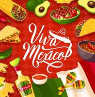 cinco de mayo mexikanische feiertagsküche vektor