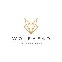 Wolf-Logo-Design-Icon-Vorlage vektor