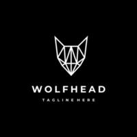 Wolf-Logo-Design-Icon-Vorlage vektor