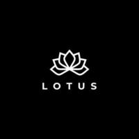 eleganter Lotus-Logo-Designvektor vektor