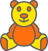 Teddybär-Vektor-Symbol vektor