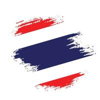 beunruhigte Thailand-Flagge im grungigen Stil vektor
