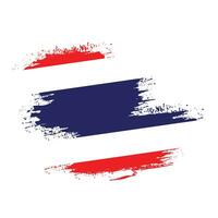 urblekt grunge textur thailand professionell flagga design vektor