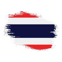 stänk ny thailand grunge textur flagga vektor