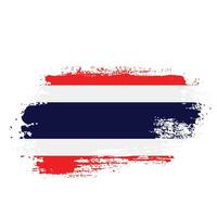 Streifenpinselstrich Thailand-Flaggenvektor vektor