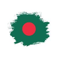 verblasste Grunge-Textur Bangladesch professioneller Flaggendesign-Vektor vektor