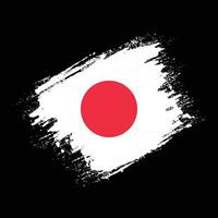 neues japan-grunge-flaggendesign vektor