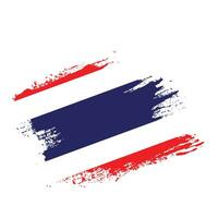 splash grungy thailand flag design vektor