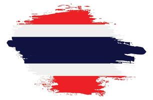 kostenloses Vektorbild der thailändischen Flagge mit Pinselstrich vektor