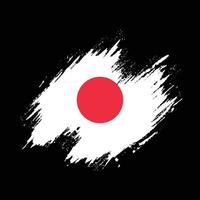 professioneller japan-texturflaggenvektor vektor