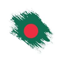 professioneller abstrakter Grunge-Bangladesch-Flaggenvektor vektor