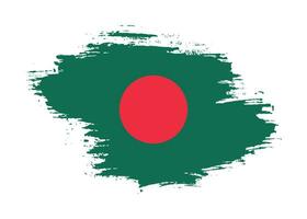 bangladesch pinselrahmen flaggenvektor vektor