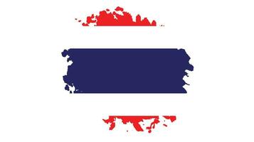 neuer Vintage-Thailand-Grunge-Flaggenvektor vektor