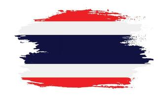 thailand-pinsel-grunge-flagge vektor
