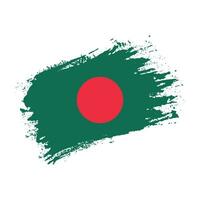 kostenloser Pinselstrich Bangladesch-Flaggenvektor vektor