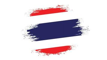 grafisk thailand grunge textur flagga vektor