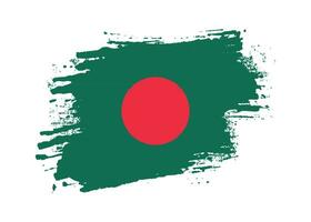 Bangladesch handbemalt bunter Flaggenvektor vektor