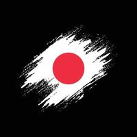 professionell grafisk japan grunge textur flagga vektor