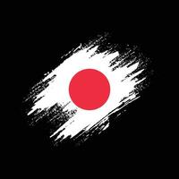 professioneller Grafik-Japan-Grunge-Textur-Flaggenvektor vektor