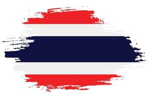 kostenloser Pinselvektorrahmen Thailand-Flagge vektor