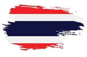 Grafischer Pinselstrich Thailand-Flaggenvektor vektor