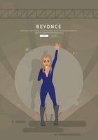 Beyonce Führen Abbildung vektor