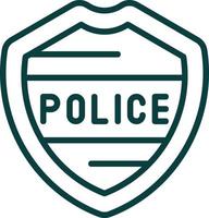 Polizei-Vektor-Icon-Design vektor