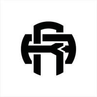 ra-Logo-Monogramm-Design-Vorlage vektor