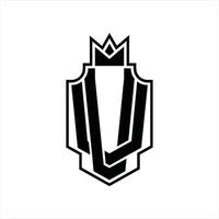 vv-Logo-Monogramm-Design-Vorlage vektor