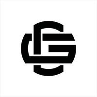 cg-Logo-Monogramm-Design-Vorlage vektor