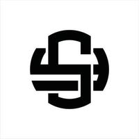 sy-Logo-Monogramm-Designvorlage vektor