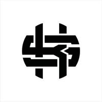 ks-Logo-Monogramm-Designvorlage vektor