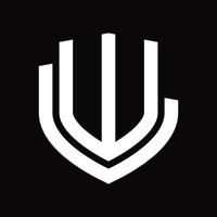 WL-Logo-Monogramm-Vintage-Design-Vorlage vektor