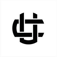 uc-Logo-Monogramm-Design-Vorlage vektor