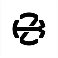 zk-Logo-Monogramm-Design-Vorlage vektor