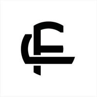 fl logotyp monogram design mall vektor