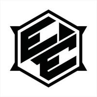 ee-Logo-Monogramm-Designvorlage vektor