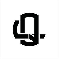 ql logotyp monogram design mall vektor