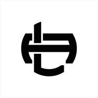 la logotyp monogram design mall vektor