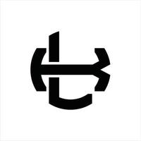 lk-Logo-Monogramm-Design-Vorlage vektor