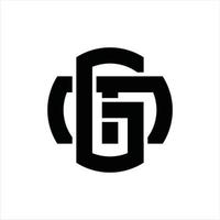 gm-Logo-Monogramm-Design-Vorlage vektor