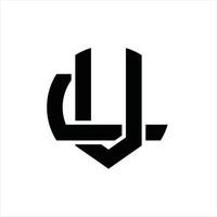 vl logotyp monogram design mall vektor