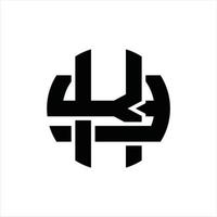 kz logotyp monogram design mall vektor