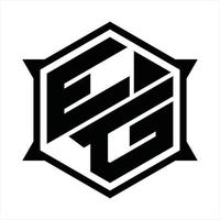 zB Logo-Monogramm-Design-Vorlage vektor