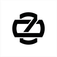 zo-Logo-Monogramm-Design-Vorlage vektor