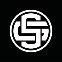 sg-Logo-Monogramm-Designvorlage vektor