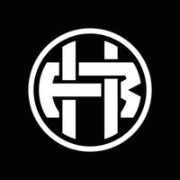 HR-Logo-Monogramm-Designvorlage vektor